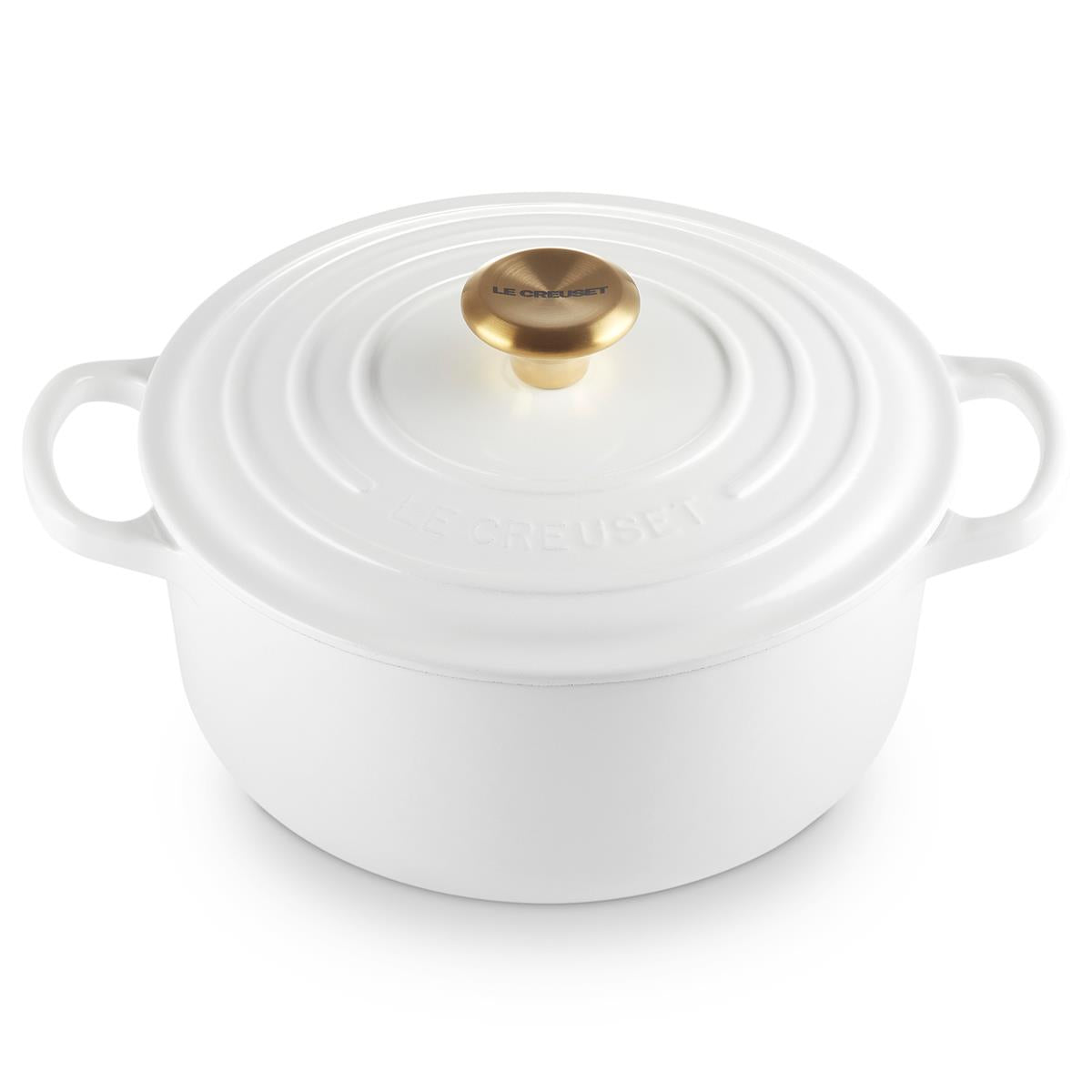 Le Creuset 28cm Cast Iron Round Casserole Dish White