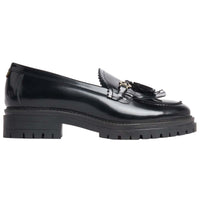 BLACK Barbour Womens Ava Loafer SIDE