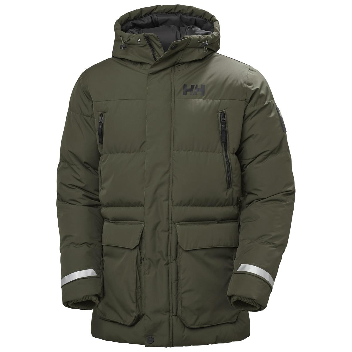 Utility Green Helly Hansen Mens Reine Puffy Jacket