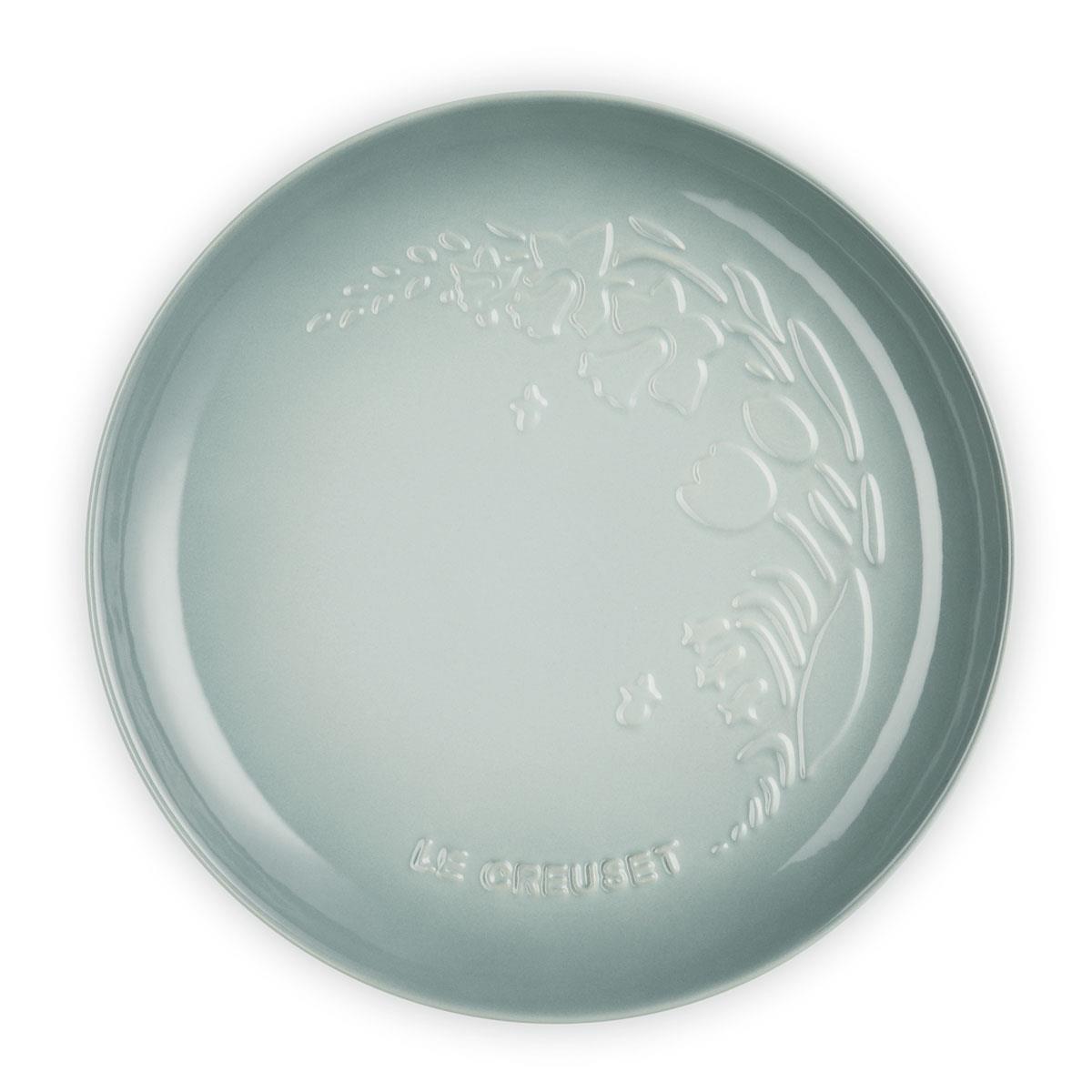 Le Creuset Stoneware Plate La Jardin Collection seasalt