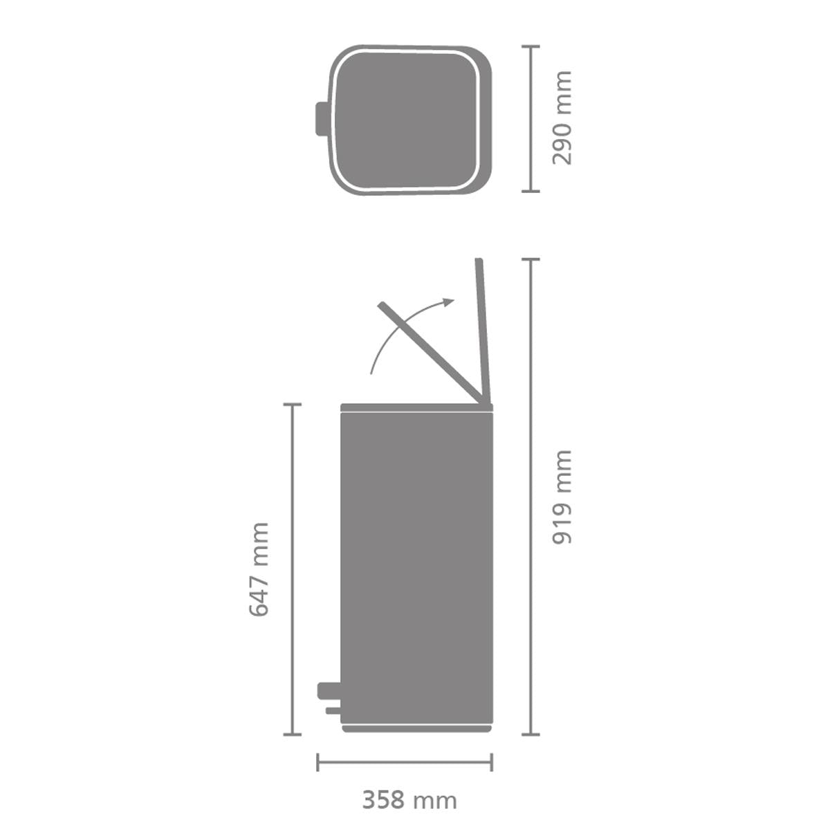 Brabantia Bo Pedal Bin 30 Litre