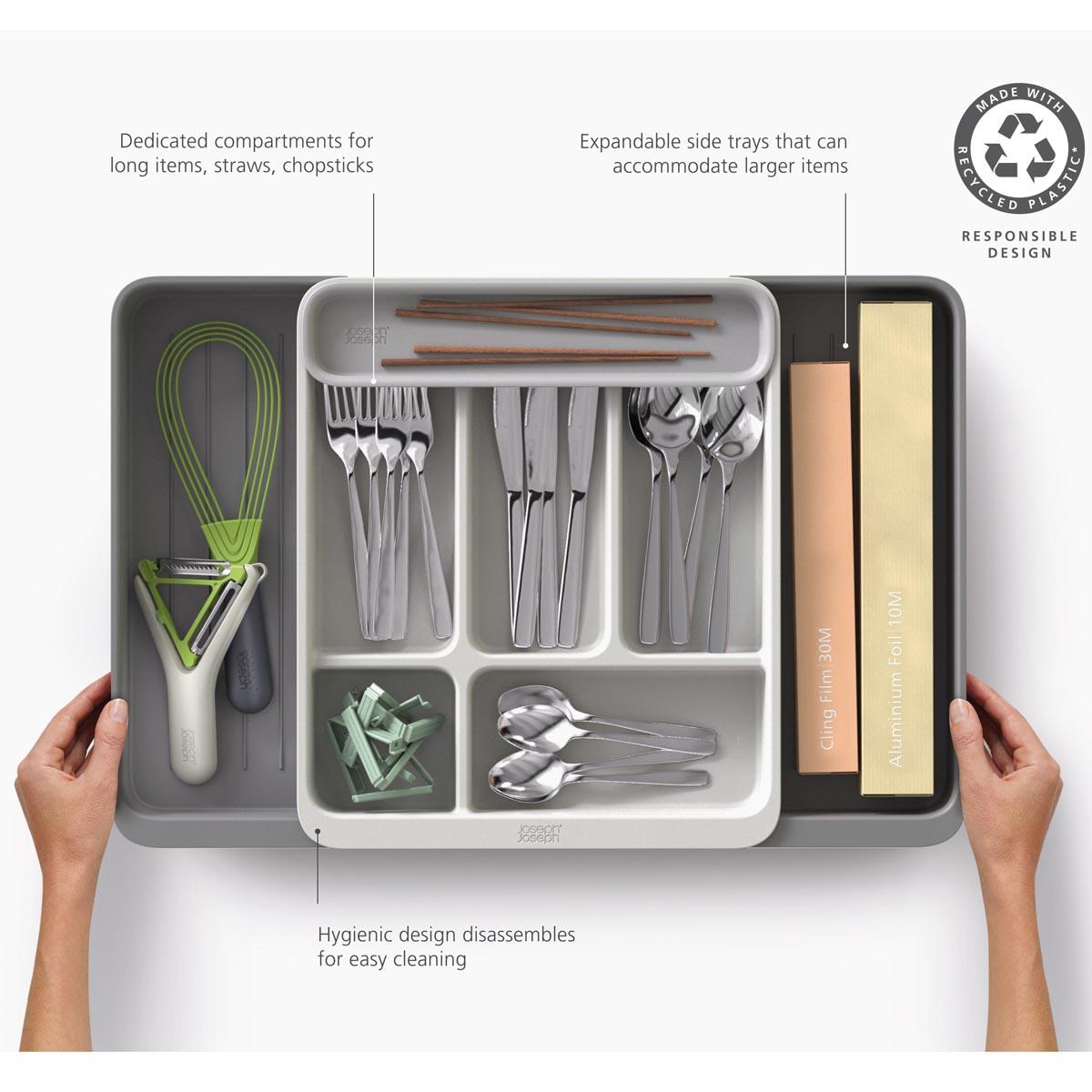 Joseph Joseph Drawerstore Expanding Cutlery Tray Features