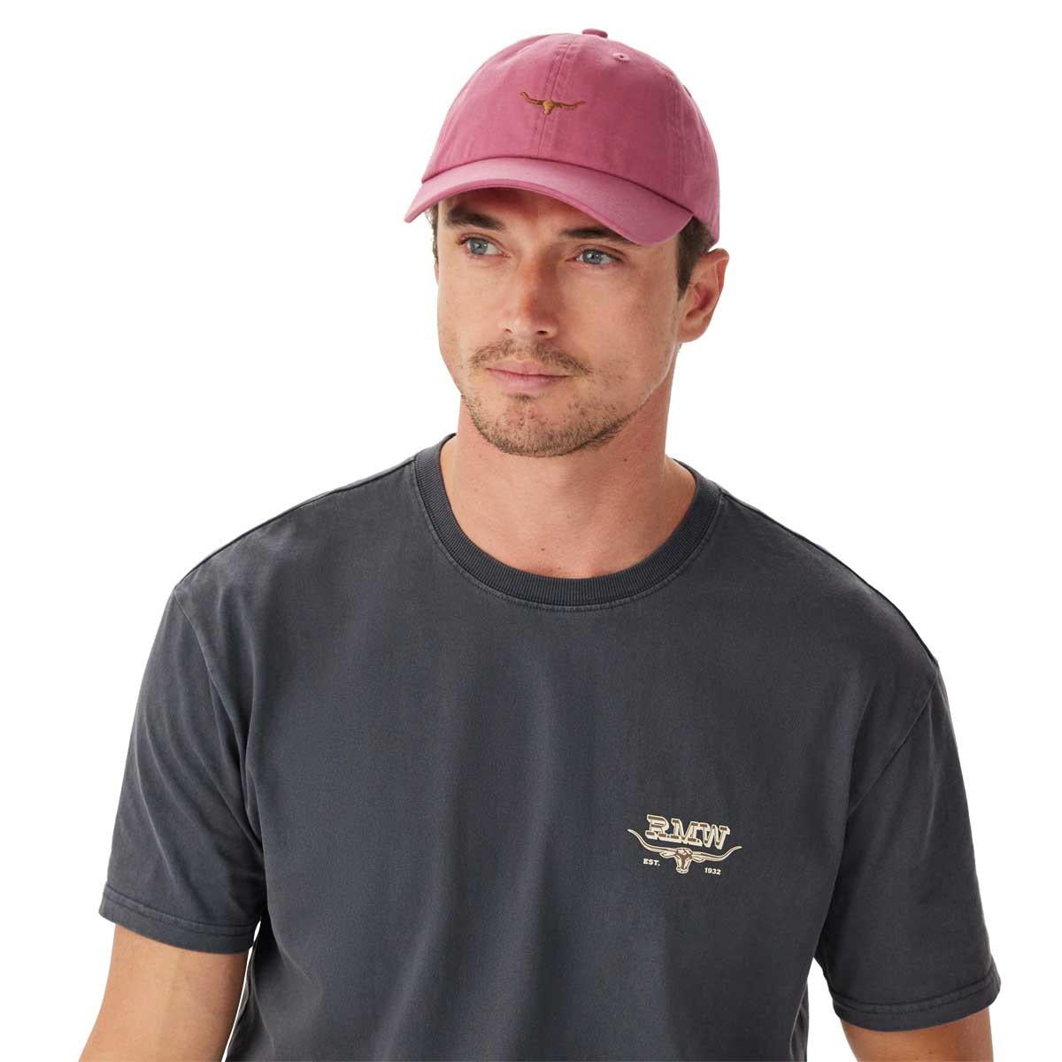 Fuchsia R.M. Williams Mens Mini Longhorn Cap model