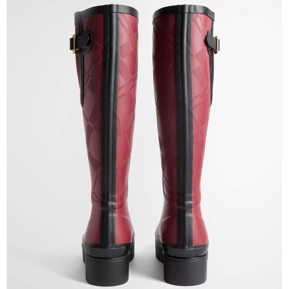 Barbour Womens Leighton Tartan Tall Welly