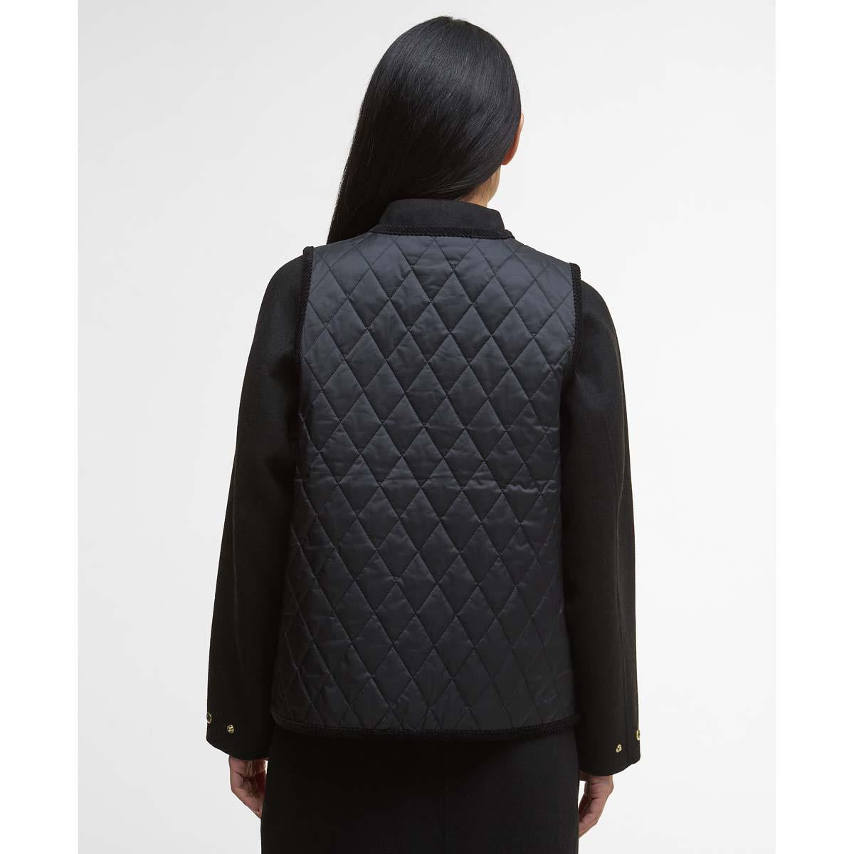 Black/Classic Barbour Womens Enid Gilet back