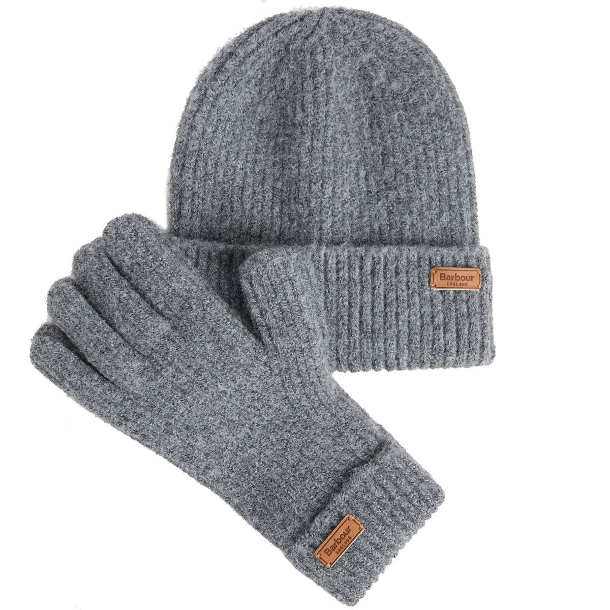 Barbour Womens Pendle Beanie & Gloves Gift Set