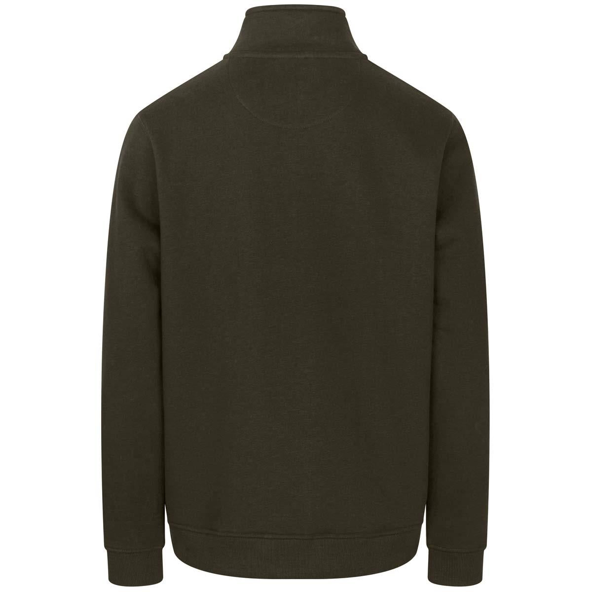 Forest Hoggs Of Fife Mens Galloway 1888 Plain 1/4 Zip Sweatshirt Back