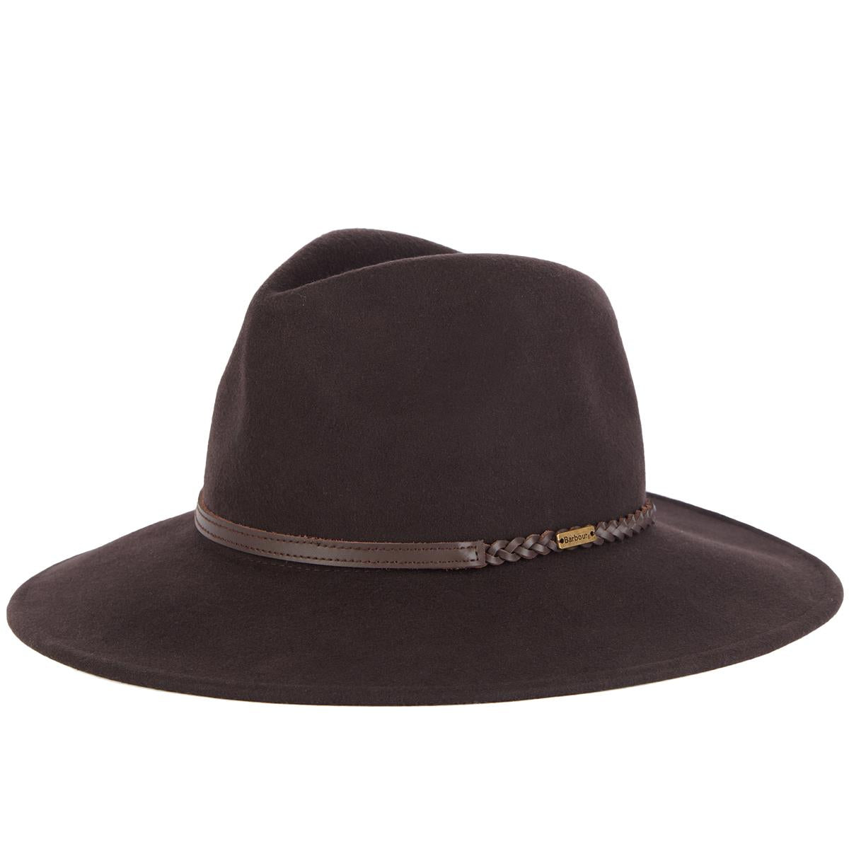 Chocolate Barbour Womens Tack Fedora