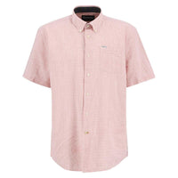 Barbour Mens Fleming Linen Blend Regular S/S Shirt