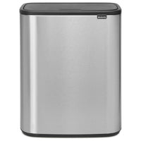 Matt Steel Brabantia Bo Touch Bin 60 Litre