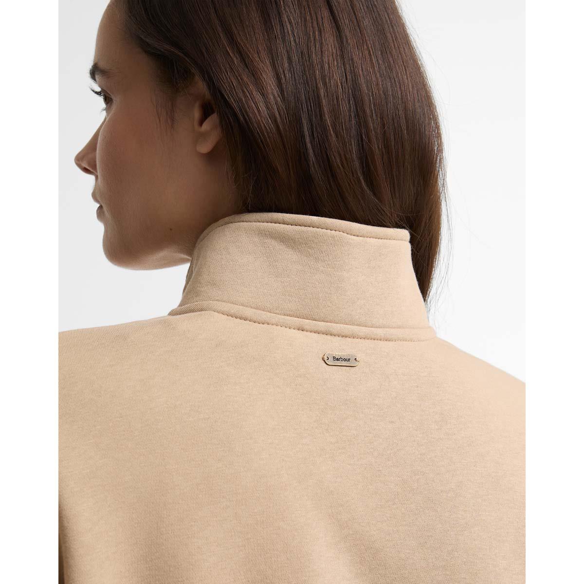 Warm Trench Barbour Womens Zaria Half Zip Sweatshirt COLLAR