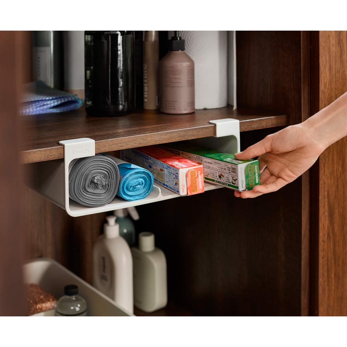Joseph Joseph Cupboardstore Large Under-Shelf Film Foil and Bag Organiser