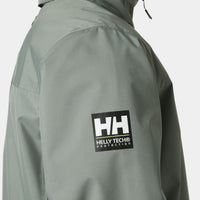 Grey Cactus Helly Hansen Mens Crew Hooded Jacket 2.0 hood logo