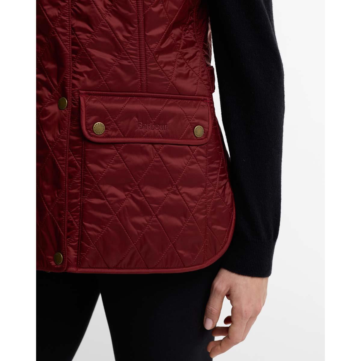 Cranberry Red Barbour Wray Gilet POCKET