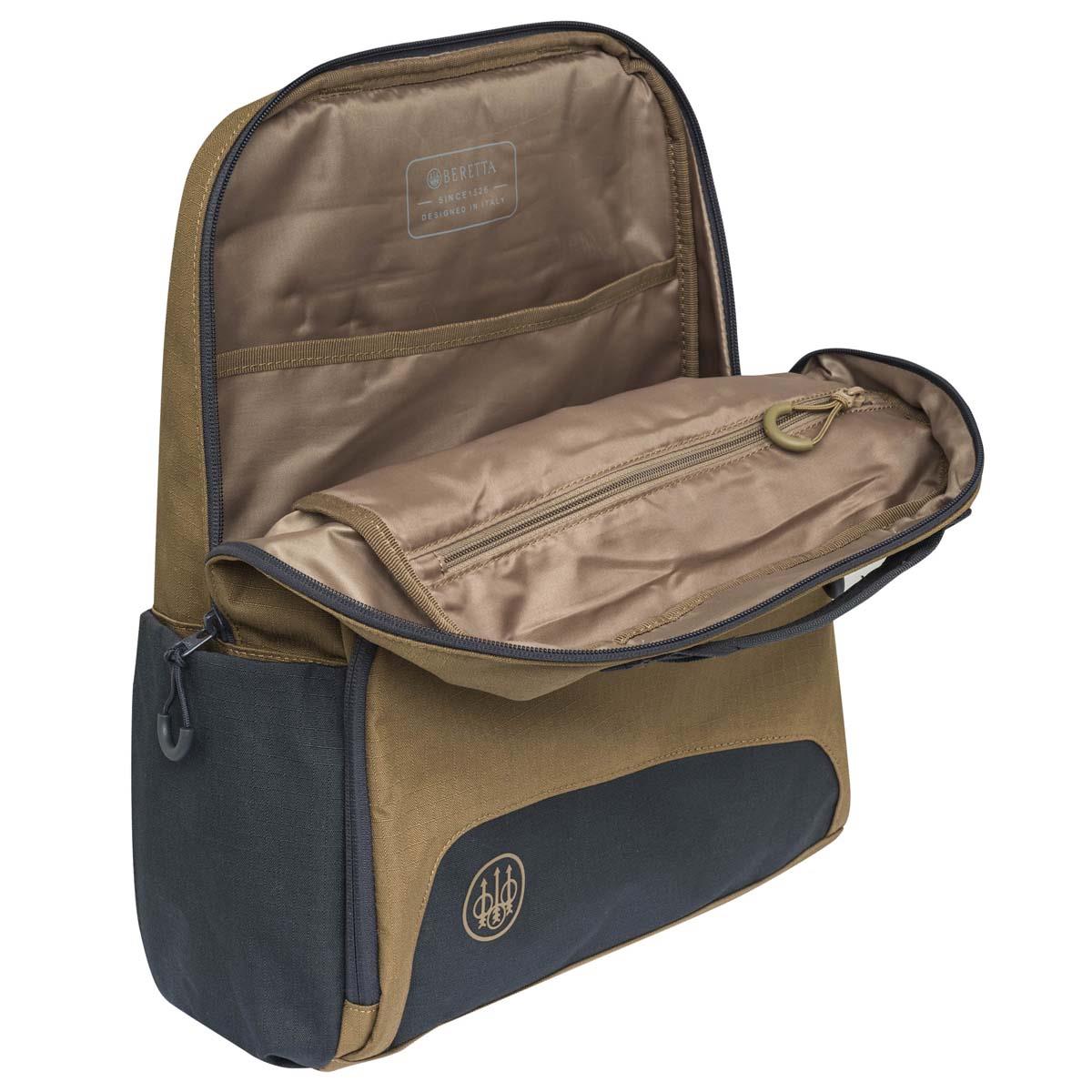 Otter/Ebony Beretta GameKeeper EVO Backpack Open