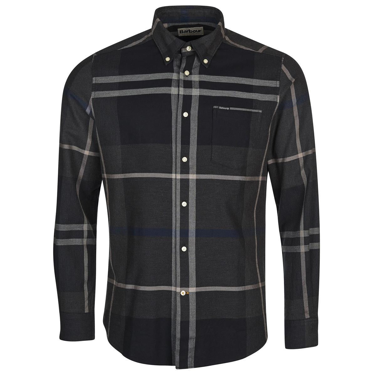 Graphite Barbour Mens Dunoon Tailored Shirt