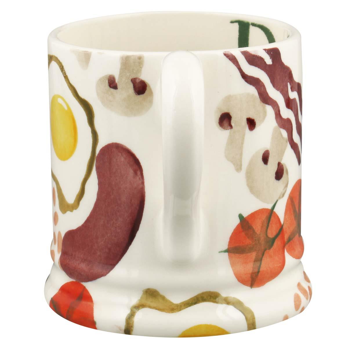 Emma Bridgewater Breakfast Dad Half Pint Mug Handle View