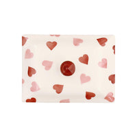 Emma Bridgewater Pink Hearts Small Butter Dish
