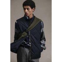 Navy Barbour Mens City Harrington Quilted Gilet Lifestyle