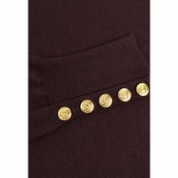 Holland Cooper Womens Buttoned Knit Roll Neck
