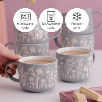 BLUE Mason Cash In The Meadow Flower Mug INFO2