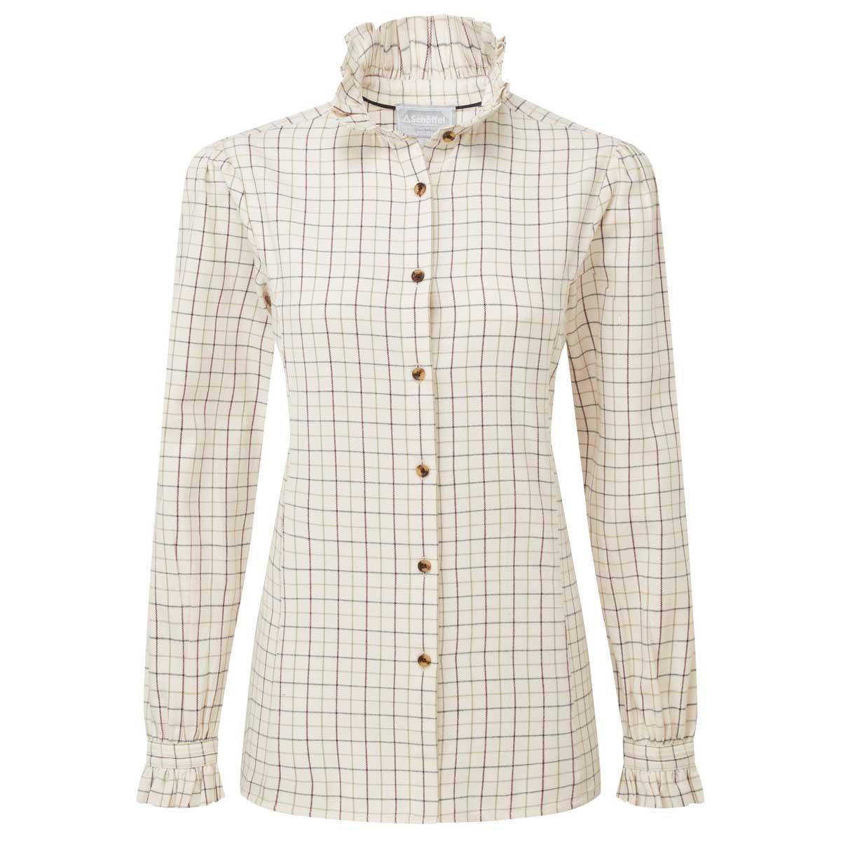 Beetroot Check Schoffel Womens Sheringham Shirt