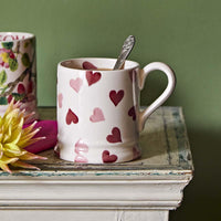 Emma Bridgewater Pink Hearts Half Pint Mug LS4