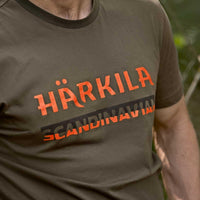 Grape Leaf Harkila Mens Scandinavian T-Shirt Logo Graphic