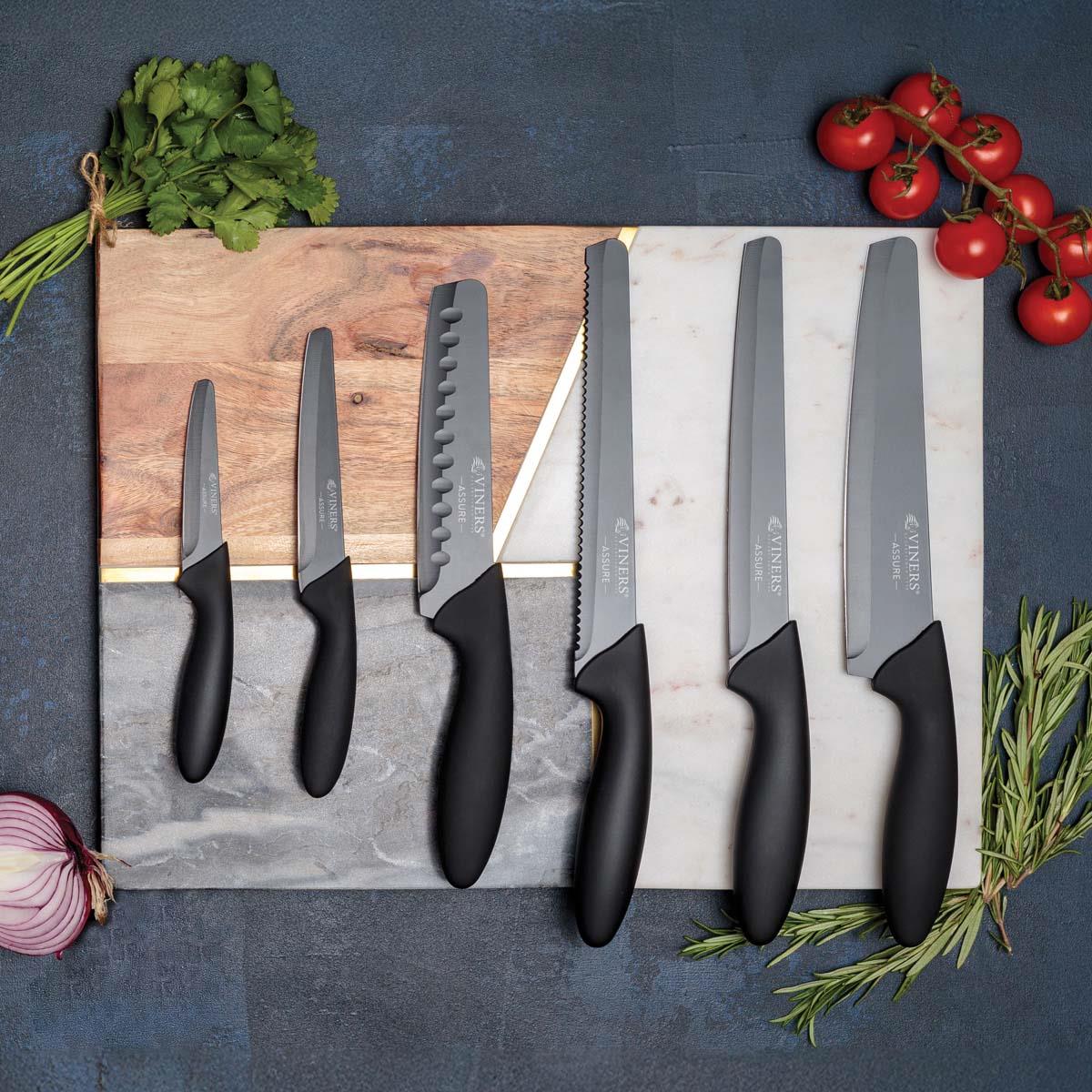 Viners Assure 6 Piece Knife Block Set LS