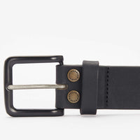Black Barbour Mens Double Rivet Belt Buckle