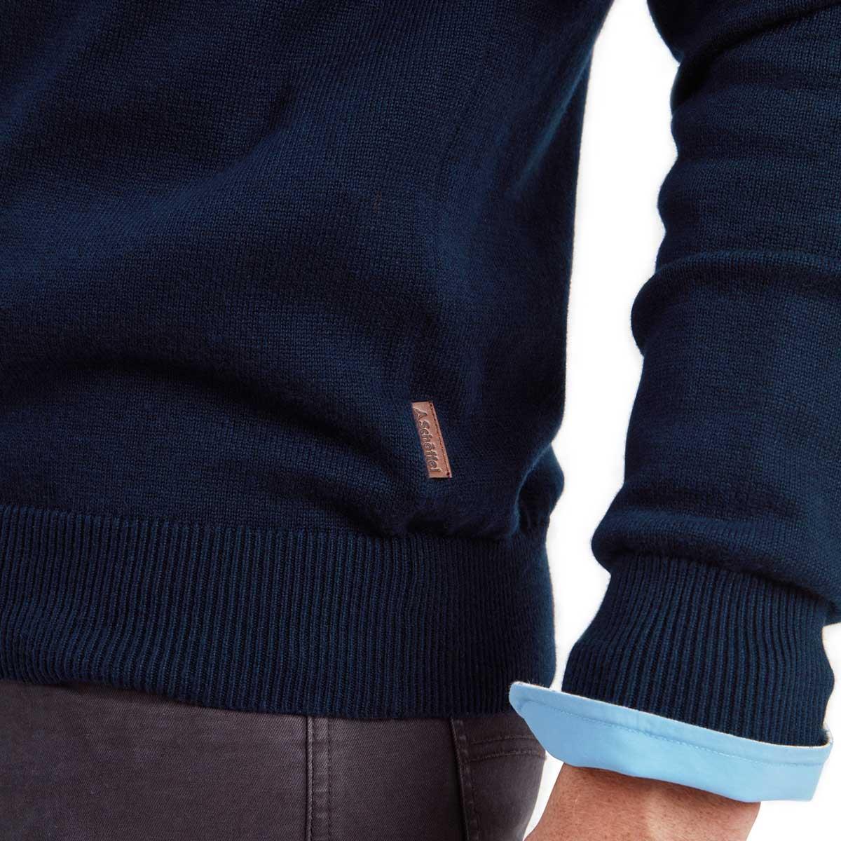 Schoffel Mens Calton Cotton Cashmere 1/4 Zip Jumper