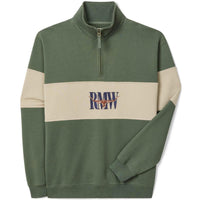 Spruce Green R.M. Williams Mens Heritage 1/4 Zip Sweatshirt