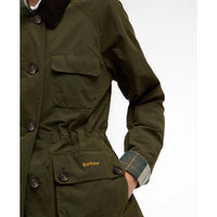Olive/Ancient Barbour Womens Croton Casual Jacket pocket