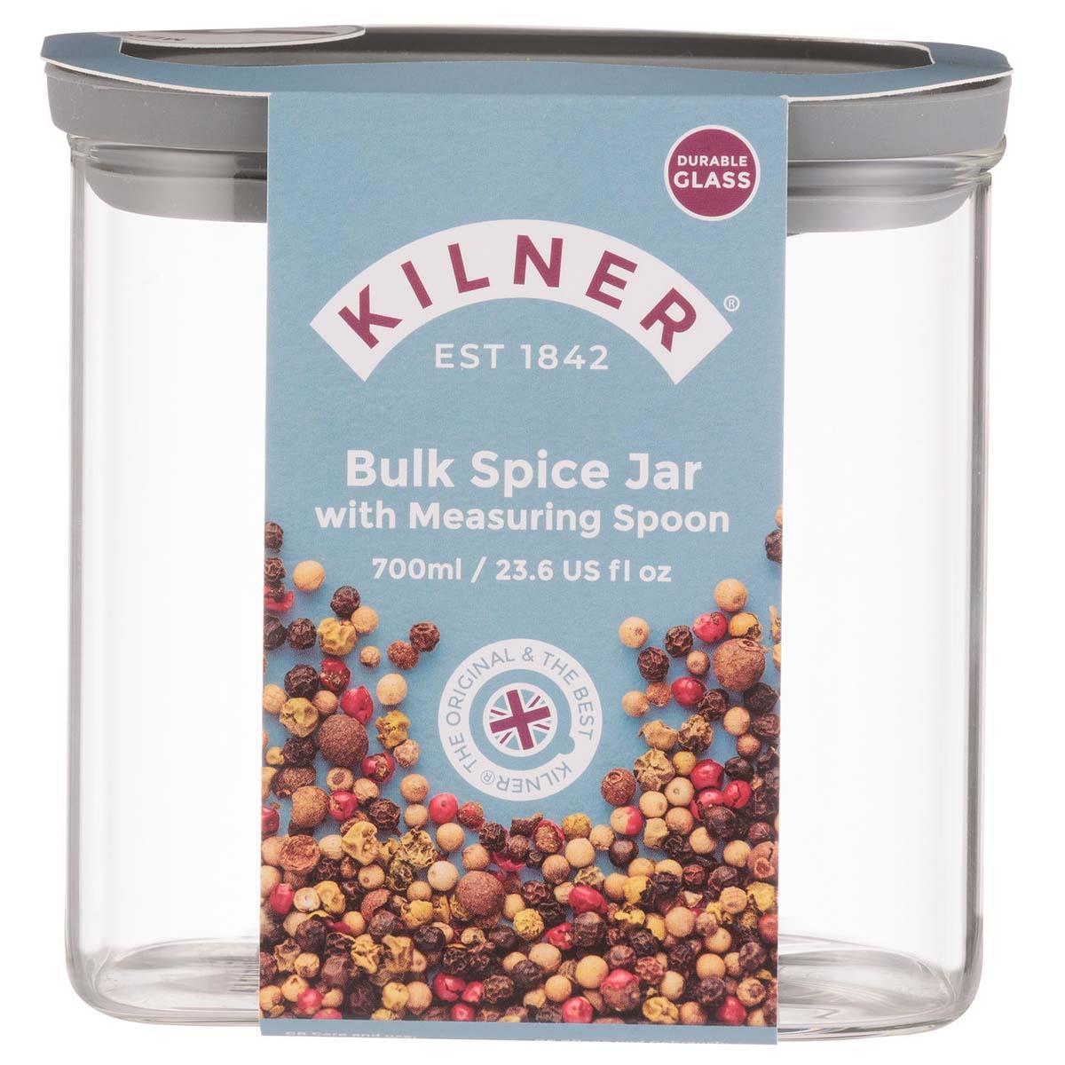 Kilner Fresh Storage Spice Jar and Measure Spoon BOX
