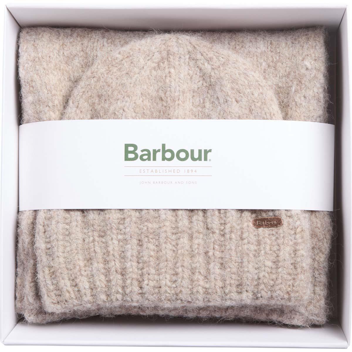 Barbour Womens Emmy Beanie & Scarf Gift Set