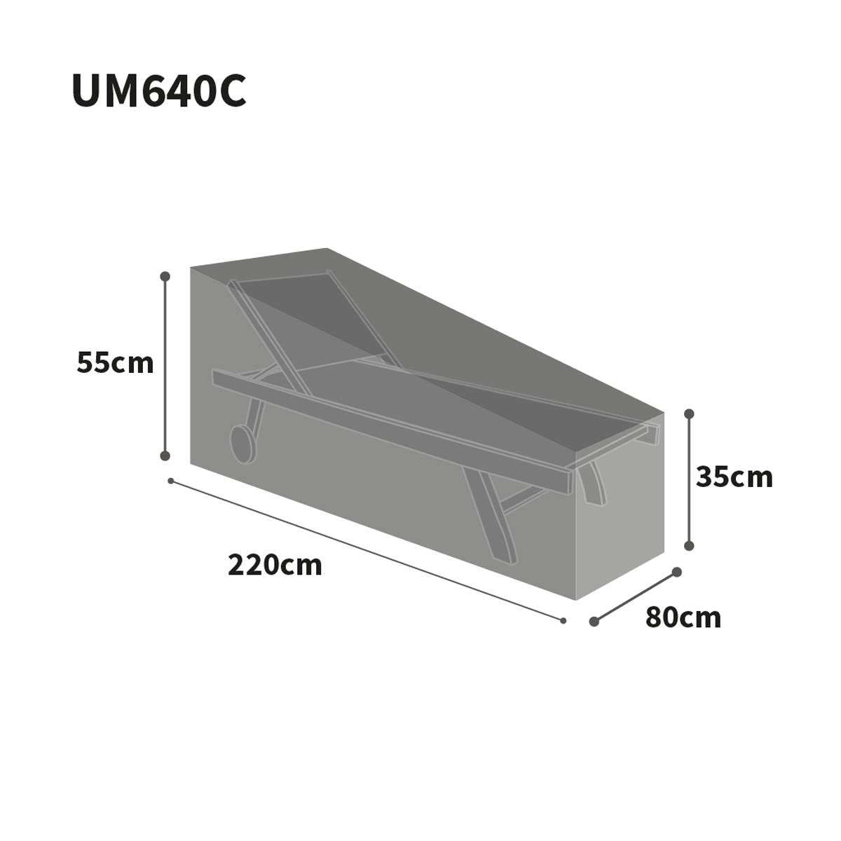 Bosmere Ultimate Protector Sunbed Cover Charcoal UM640C