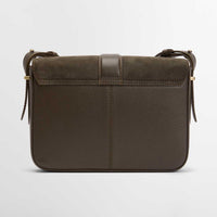 Olive Barbour Womens Rosa Suede & Leather Crossbody Bag Back