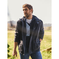 Navy Barbour Mens Sander Waterproof Jacket SS26 Lifestyle