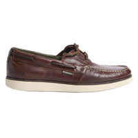 Dark Brown Barbour Rothley Boat Shoe