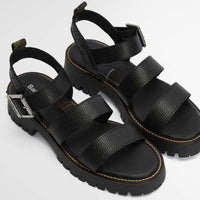 Black Barbour Gabby Sandal straps