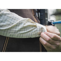 Grape Leaf Harkila Mens Portfield Check Shirt Cuff Detail