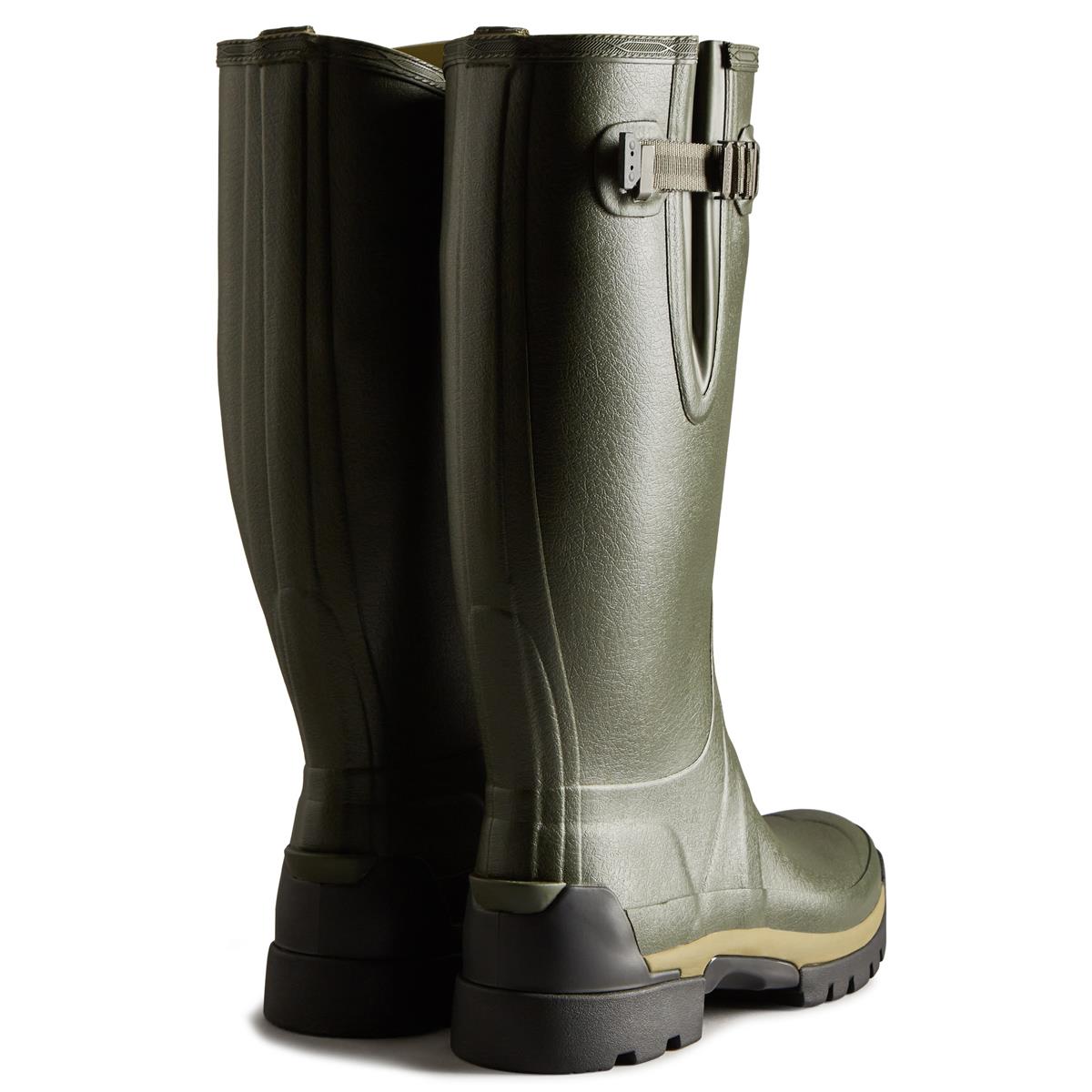 Hunter Mens Balmoral Adjustable Tech Sole Wellington Boots Rear