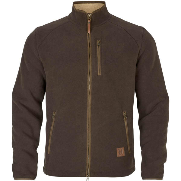 Demitasse Brown Harkila Mens Sandhem Sherpa Fleece Jacket