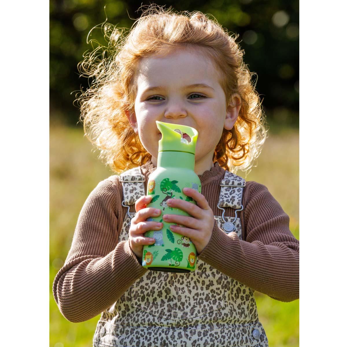 Viners Jungle Water Bottle Flip Straw 350ml