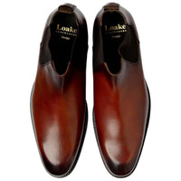 Hand Patina Scotch Calf Leather Loake McBride Boot Top