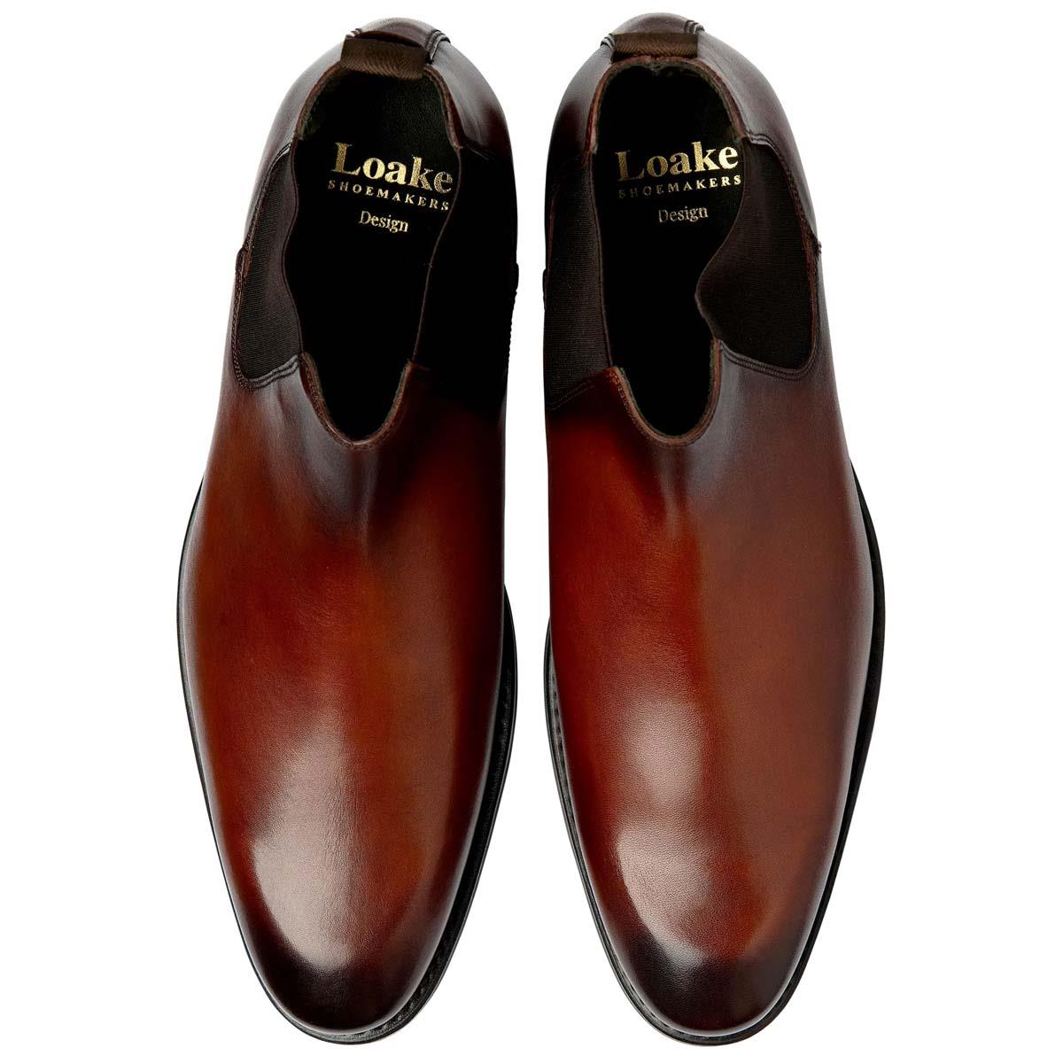 Hand Patina Scotch Calf Leather Loake McBride Boot Top