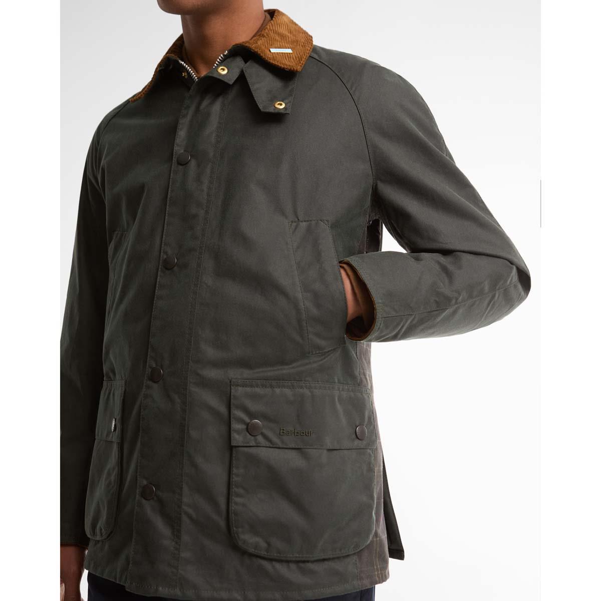 Barbour Mens Icons Ashby Wax Jacket SLEEVE