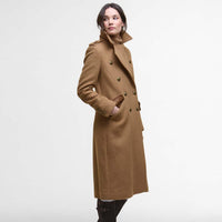 Camel Barbour Womens Cottesmore Wool Jacket Side