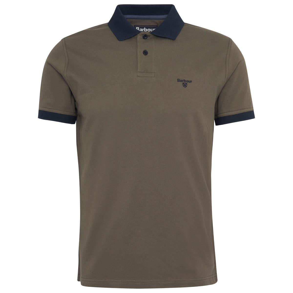 Barbour Mens Lynmouth Tipped Tailored Fit Polo Shirt
