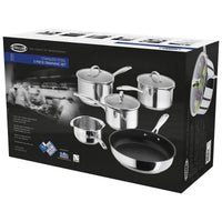 Stellar 7000 5 Piece Draining Saucepan Set S7C1D